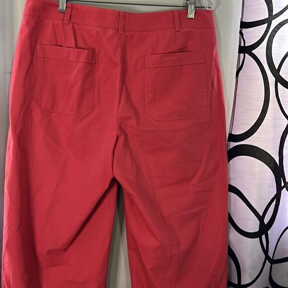 Talbots Heritage Pink Straight Leg Cropped Pants Size 12 - Picture 7 of 10